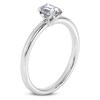 Thumbnail Image 2 of Certified Emerald-Cut Diamond Solitaire Engagement Ring 1/2 ct tw 14K White Gold (I1/I)