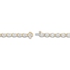 Thumbnail Image 3 of Oval-Cut Lab-Grown Diamond Tennis Bracelet 14-3/8 ct tw 10K Yellow Gold 7"