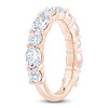 Thumbnail Image 2 of Oval & Round-Cut Lab-Grown Diamond Alternating Anniversary Ring 2-1/2 ct tw 14K Rose Gold