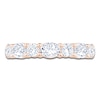 Thumbnail Image 3 of Oval & Round-Cut Lab-Grown Diamond Alternating Anniversary Ring 2-1/2 ct tw 14K Rose Gold