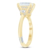 Thumbnail Image 2 of Pnina Tornai Emerald-Cut Lab-Grown Diamond Three-Stone Engagement Ring 2-5/8 ct tw 14K Yellow Gold