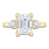 Thumbnail Image 3 of Pnina Tornai Emerald-Cut Lab-Grown Diamond Three-Stone Engagement Ring 2-5/8 ct tw 14K Yellow Gold