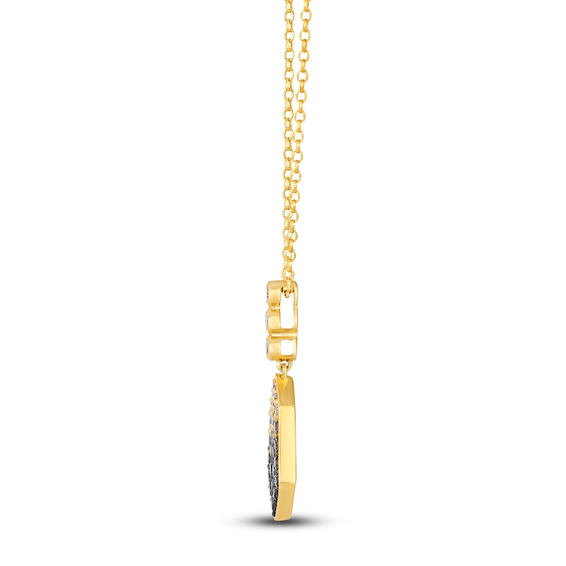Main Image 2 of Le Vian Chocolate Ombré Diamond Kite Necklace 7/8 ct tw 14K Honey Gold 19"