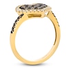 Thumbnail Image 2 of Le Vian Diamond Heart Ring 3/4 ct tw 14K Honey Gold 19"