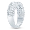 Thumbnail Image 2 of Baguette & Round-Cut Lab-Grown Diamond Anniversary Ring 1-1/2 ct tw 14K White Gold