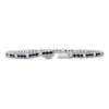 Thumbnail Image 2 of Blue Lab-Created Sapphire & White Lab-Created Sapphire Line Bracelet Sterling Silver 7.5"