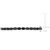 Thumbnail Image 3 of Oval-Cut Natural Black Sapphire Bangle Bracelet Sterling Silver 7.5"