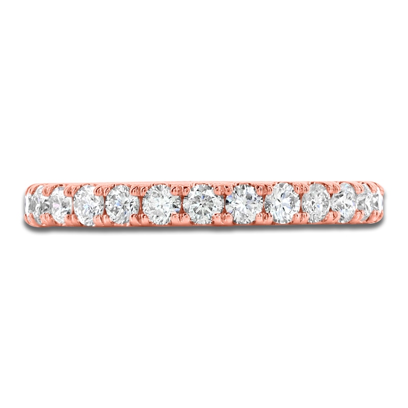 Main Image 3 of Lab-Grown Diamond Eternity Band 7/8 to 1-1/5 ct tw 14K Rose Gold