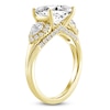 Thumbnail Image 2 of Oval-Cut Lab-Grown Diamond East-West Engagement Ring 3-3/4 ct tw 14K Yellow Gold