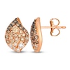 Thumbnail Image 1 of Le Vian Chocolate Diamond Earrings 3/4 ct tw 14K Strawberry Gold