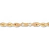 Thumbnail Image 2 of Silk Rope Chain Bracelet 5.7mm Solid 14K Yellow Gold 7.5"
