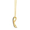 Thumbnail Image 2 of Le Vian Chocolate Diamond Curve Necklace 1/2 ct tw 14K Honey Gold 19"