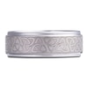Thumbnail Image 3 of Men's Celtic Knot Engraved Satin Finish Wedding Band Tungsten Carbide 8mm