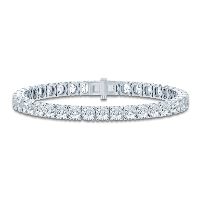 Main Image 1 of Jared Signature Collection Lab-Grown Diamond Tennis Bracelet 12 ct tw 14K White Gold 7"
