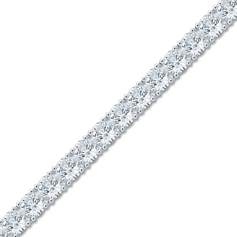 Main Image 2 of Jared Signature Collection Lab-Grown Diamond Tennis Bracelet 12 ct tw 14K White Gold 7"