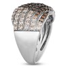 Thumbnail Image 3 of Le Vian Chocolate Ombré Diamond Multi-Row Ring 1-5/8 ct tw 14K Vanilla Gold