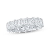 Thumbnail Image 1 of Princess-Cut Lab-Grown Diamond Eternity Band 6-3/4 to 8-5/8 ct tw Platinum