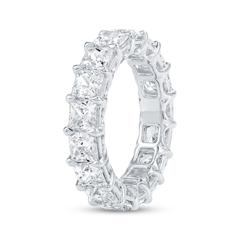 Main Image 2 of Princess-Cut Lab-Grown Diamond Eternity Band 6-3/4 to 8-5/8 ct tw Platinum
