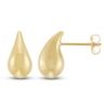 Thumbnail Image 1 of Teardrop Stud Earrings Hollow 10K Yellow Gold