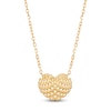 Thumbnail Image 1 of Italia D'Oro Woven Heart Necklace Hollow 14K Yellow Gold 18"