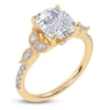Thumbnail Image 2 of Certified Cushion-Cut Lab-Grown Diamond Engagement Ring 2-1/3 ct tw 14K Yellow Gold
