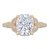 Thumbnail Image 3 of Certified Cushion-Cut Lab-Grown Diamond Engagement Ring 2-1/3 ct tw 14K Yellow Gold