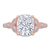 Thumbnail Image 3 of Certified Cushion-Cut Lab-Grown Diamond Engagement Ring 2-1/3 ct tw 14K Rose Gold