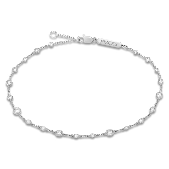 Constellations by Jared Lab-Grown Diamond Pisces Bracelet 1/2 ct tw 10K White Gold 7.5"