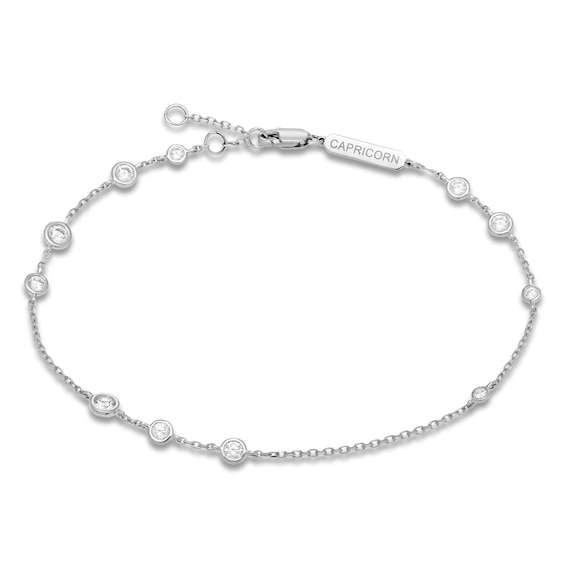 Constellations by Jared Lab-Grown Diamond Capricorn Bracelet 1/2 ct tw 10K White Gold 7.5"