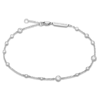 Constellations by Jared Lab-Grown Diamond Sagittarius Bracelet 1/2 ct tw 10K White Gold 7.5"