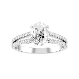 Oval Diamond Bridal Ring