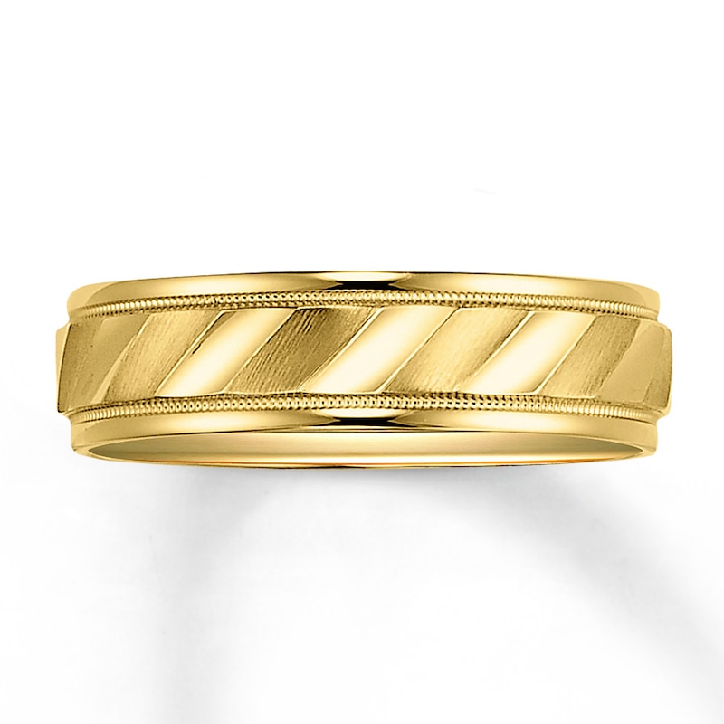 Wedding Band 14K Yellow Gold 6mm