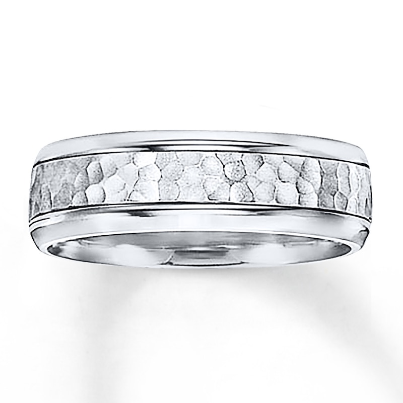 Main Image 1 of Wedding Band 14K White Gold 7mm