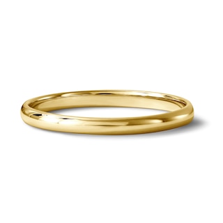 Wedding Band 14K Yellow Gold 2mm