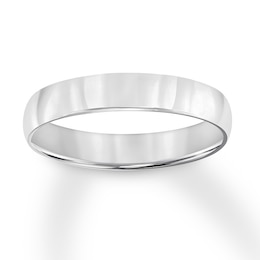 Wedding Band 4mm 14K White Gold