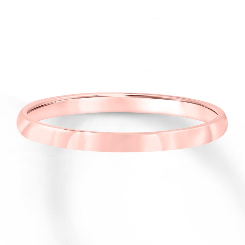 Wedding Band 18K Rose Gold 2mm