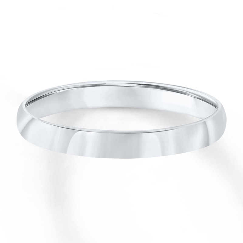 Main Image 1 of Wedding Band 18K White Gold 3mm