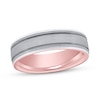 Thumbnail Image 0 of Wedding Band Platinum/18K Rose Gold 6mm