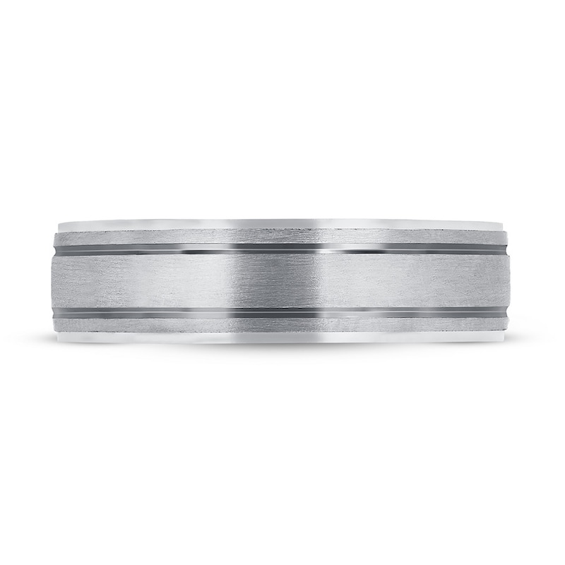 Main Image 3 of Wedding Band Platinum/18K Rose Gold 6mm