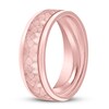 Thumbnail Image 2 of Men's Hammered Wedding Band 14K Rose Gold 7mm