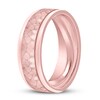 Thumbnail Image 1 of Men's Hammered Wedding Band 14K Rose Gold 7mm