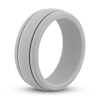 Thumbnail Image 1 of Gray Silicone Men's Wedding Band 8mm