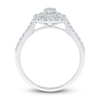 Thumbnail Image 3 of Diamond Engagement Ring 7/8 ct tw Emerald/Round 14K White Gold