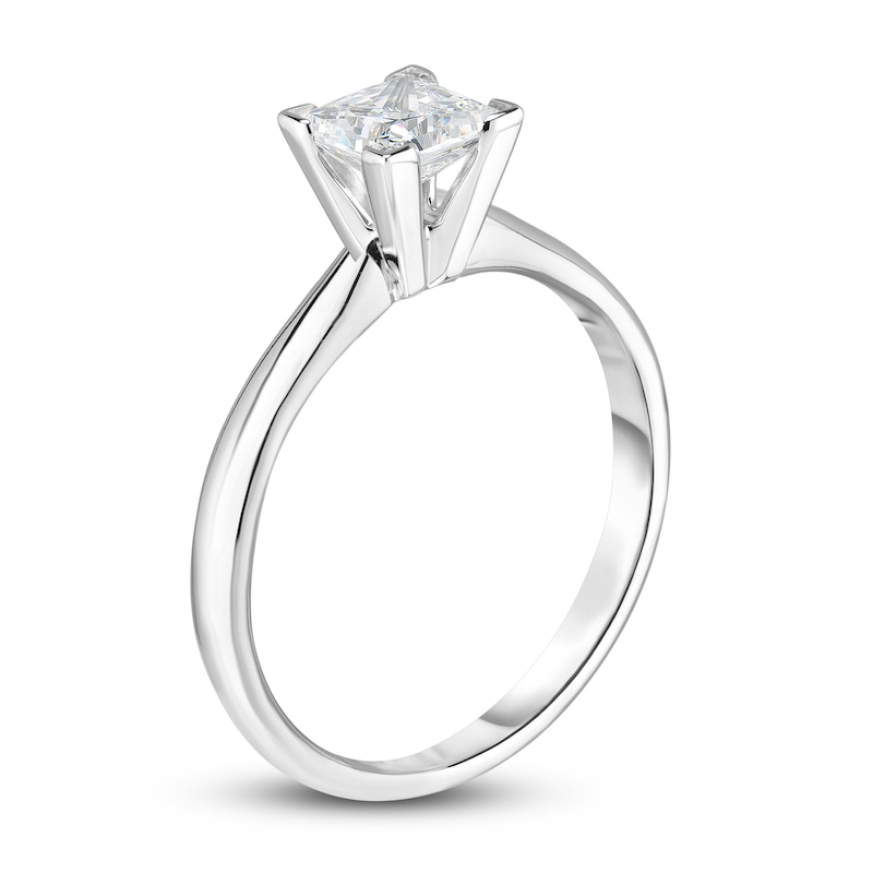 Main Image 2 of Diamond Solitaire Engagement Ring 1/3 ct tw Princess 14K White Gold (I2/I)