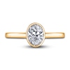Thumbnail Image 3 of Diamond Solitaire Engagement Ring 1-1/2 ct tw Bezel-Set Oval 14K Yellow Gold (I2/I)