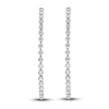 Thumbnail Image 1 of Diamond Hoop Earrings 6-1/3 ct tw Round 14K White Gold
