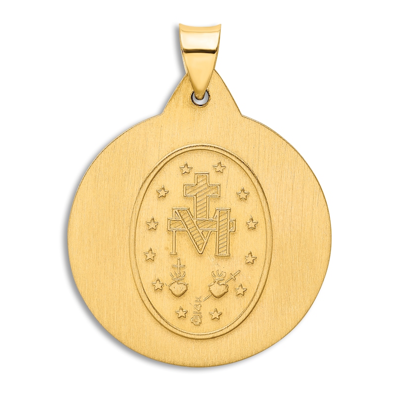 Main Image 2 of Religious Medal Pendant Necklace 14K Yellow Gold 18"
