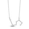 Thumbnail Image 1 of Diamond Leo Constellation Necklace 1/6 ct tw Round 14K White Gold