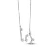 Thumbnail Image 2 of Diamond Leo Constellation Necklace 1/6 ct tw Round 14K White Gold