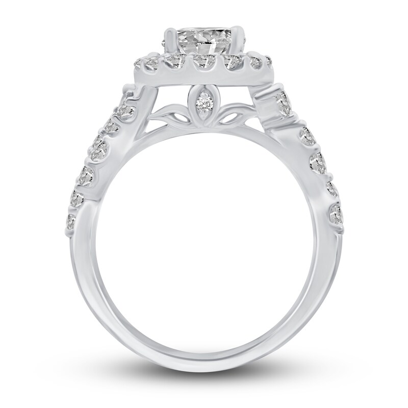 Diamond Engagement Ring 2-1/2 ct tw Round 14K White Gold